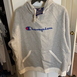 NWT: Woman’s gray Champion hoodie